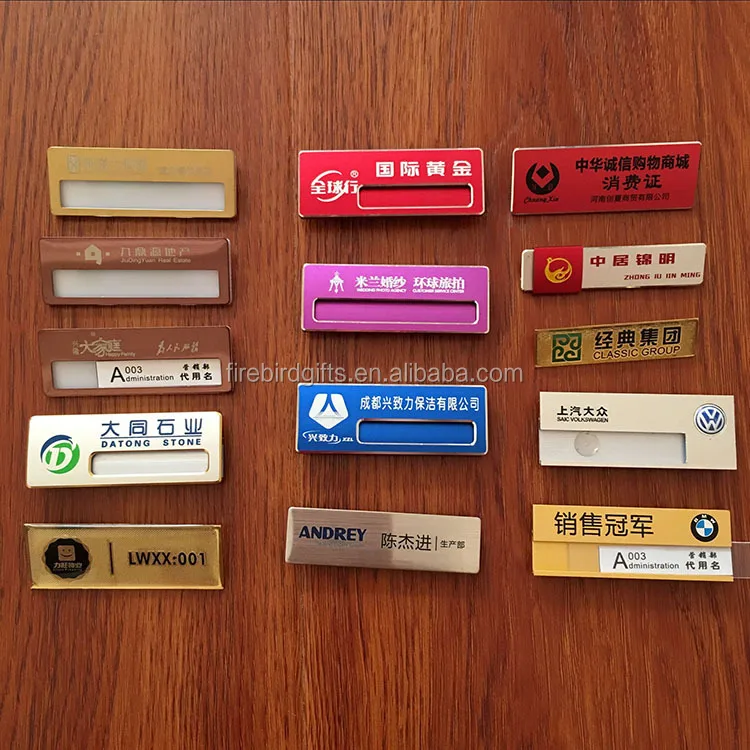 Custom Hotel Staff Name Badges With Epoxy Resin Doming Buy