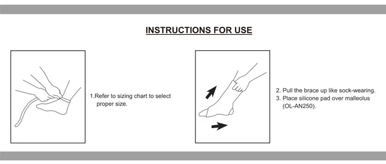 OL-AN201 Elastic Knit Ankle Support Cotton Ankle Brace