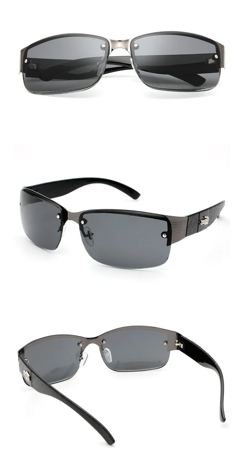 Sinle Classic Glasses Retro Dollar Sunglasses For Men Crocodile Frame ...