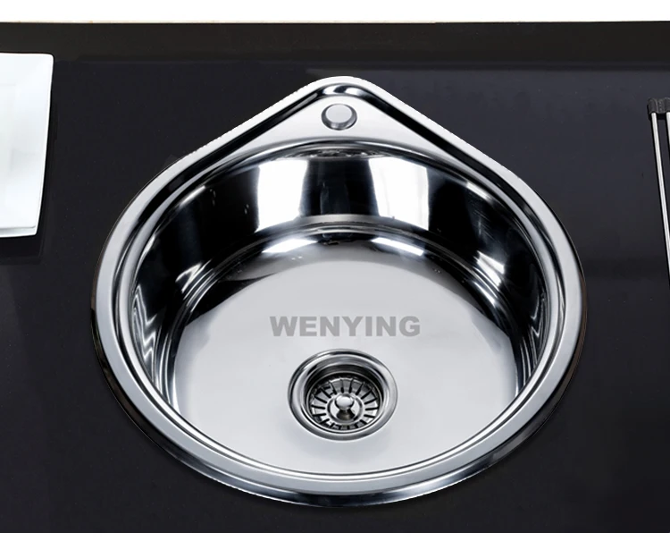 New Arrival Round Sus 304 Corner Kitchen Sink New Launch Corner Water