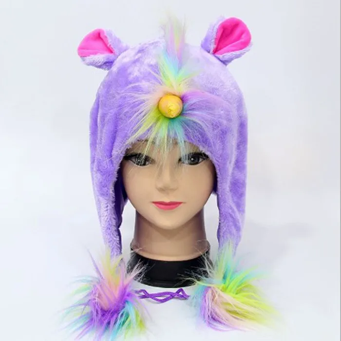 plush unicorn hat