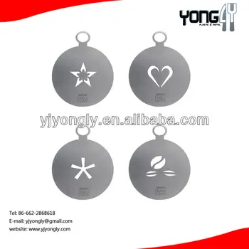Stainless Steel Coffee Stencils Cuccino Stainless Steel Coffee Stencils Cuccino