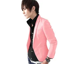 Hot sellingNEW Fashion Men’s Slim Fit Stylish Casual One Button Suit Coat Jacket Blazer