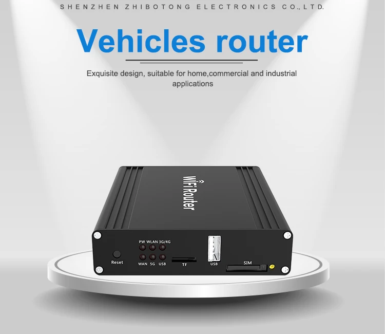 wifi móvil del router del lte del módem 4g del openwrt del coche 12v con la ranura para tarjeta del sim