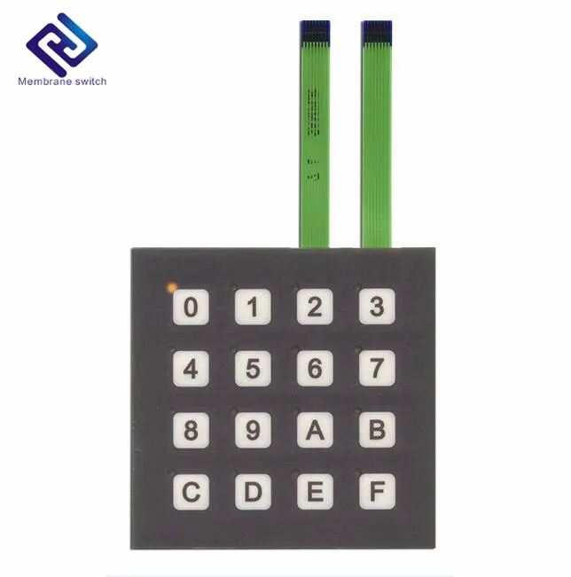 4x4 Standard Waterproof Tactile Custom Membrane Switch Membrane Keypad