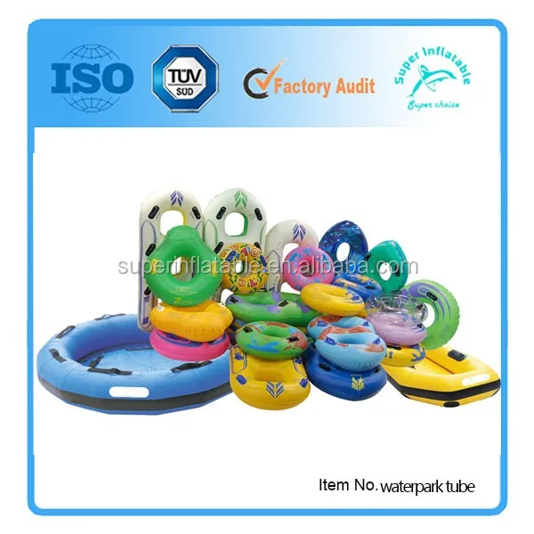 Giant Inflatable Water Park Equipment Slide Waterpark Air Double Tubes