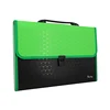 Professional manufacturer PP FC large size 13 pockets expandable file folder with specific cloth edge wrap