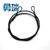 High Tensile 4 meters long 4mm black wire rope cable hanging cable safety multiple aluminum sleeves pressed