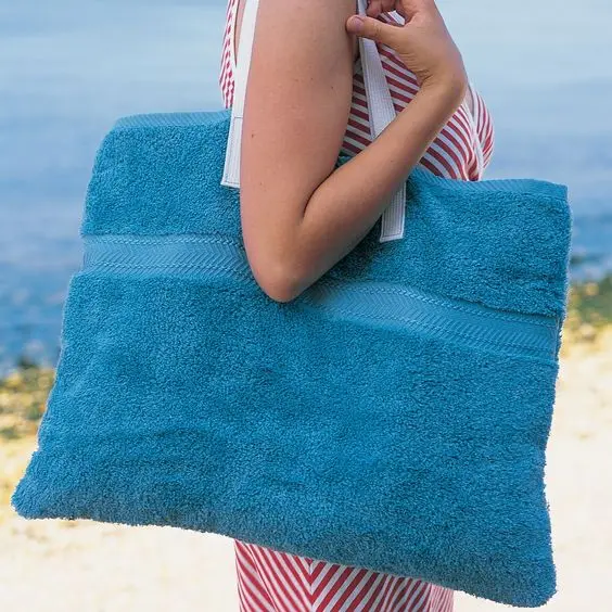 terry cloth beach bag