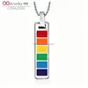 Necklace Rainbow Stainless Steel Gay Ear Expander