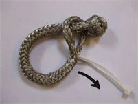 UHMWPE fiber rope soft shackle for marine hardware