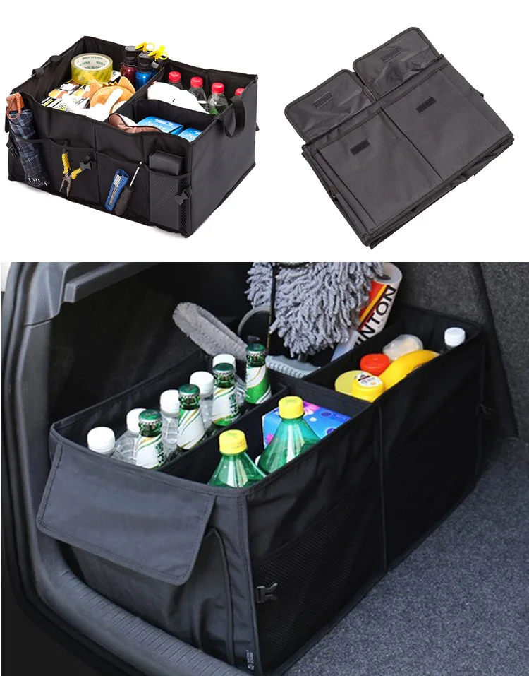 Premium Foldable Sturdy Car Trunk Organizer Cargo Container Great For ...