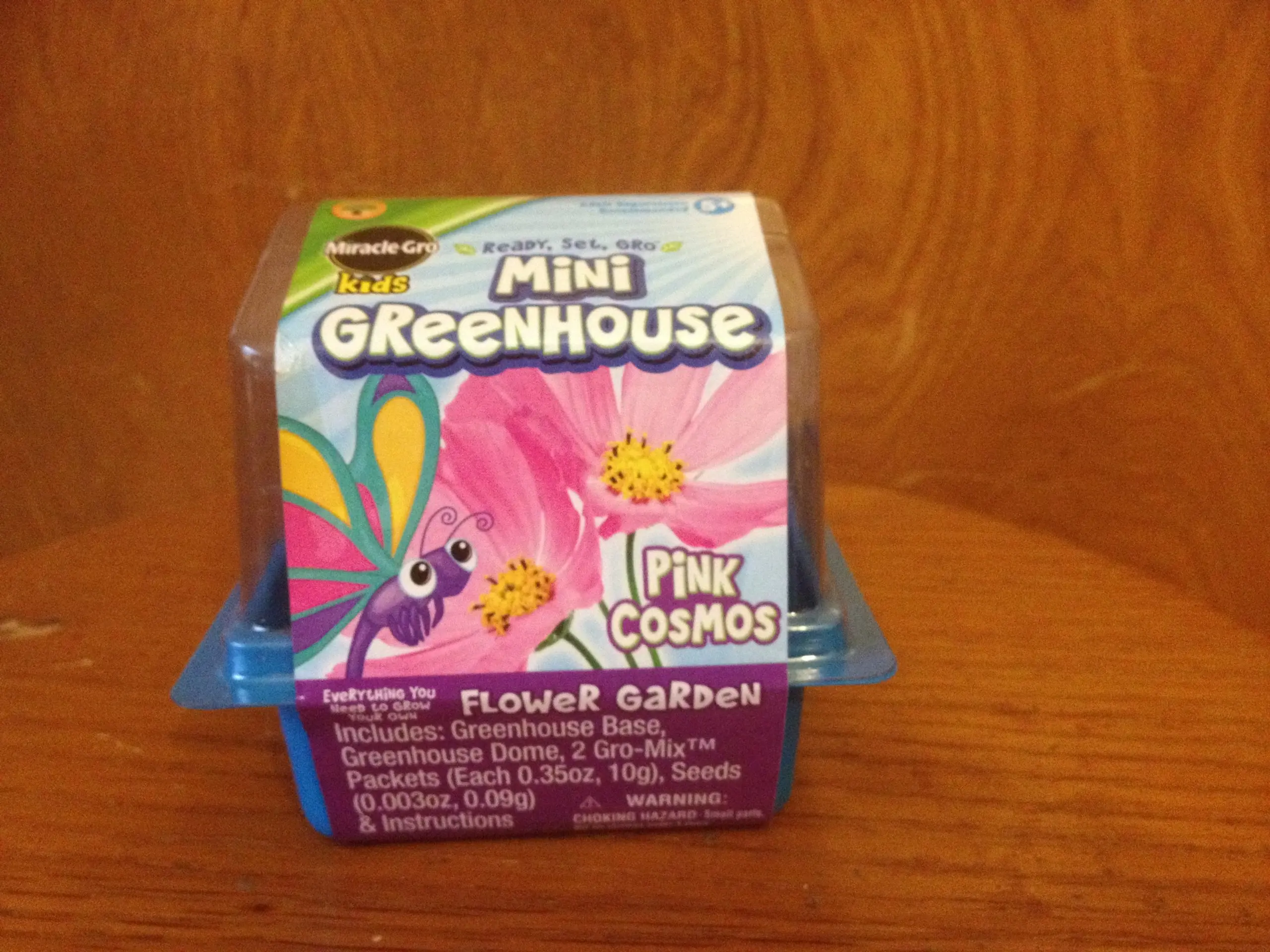 Miracle Gro Kids Mini Greenhouse Pink Cosmos