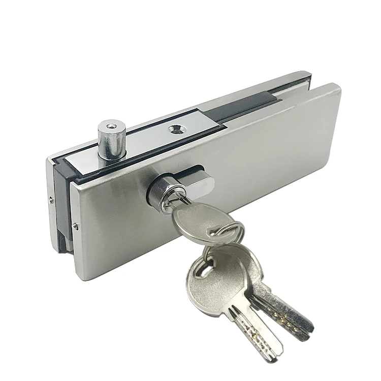 Beautiful Surface Stainless Steel Frameless Sliding Glass Door Lock And