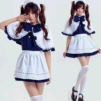 かわいい日本の女の子簡単半袖ロリータメイドブルーコスプレ衣装ドレスショール Buy 容易なコスプレ衣装ドレス 女の子衣装ドレス 日本のドレス衣装 Product On Alibaba Com