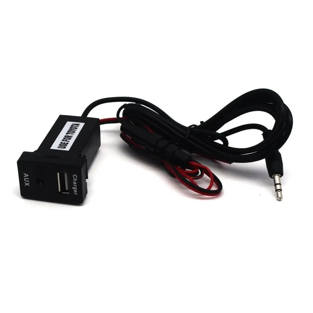 For Toyota Revo Usb Port Car Charger With 3.5mm Aux Socket - Motong Car ...