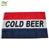 Light weight polyester 3x5ft Cold Beer Sign Banner Flag