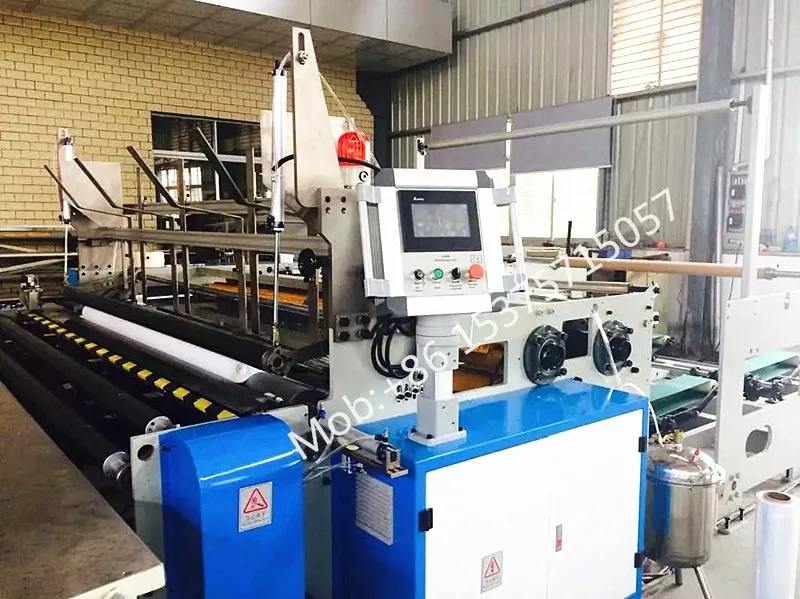 Automatic Toilet Paper Tissue Roll Embossing Rewinding Making Machine