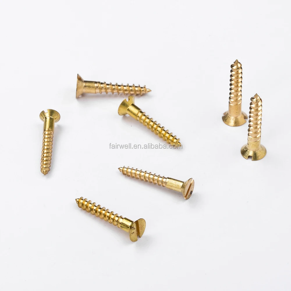 Slotted Head Copper Wood Screws Buy Copper Screws,Copper Wood Screws