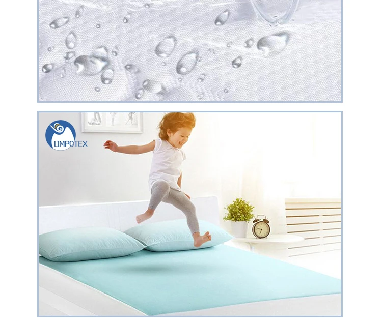 100 Bamboo Fiber Filled Cool Waterproof Mattress Protector Pad For
