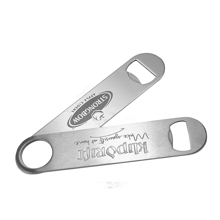 Heavy Duty Stainless Steel Flat Bottle Opener For Kitchen Bar Or