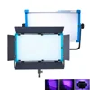 Yidoblo A-2200c RGB+AC Power Adapter LED Video Photography Panel Studio Light 95ra with wireless Bluetooth Remote