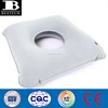 comfort soft flocking touch washable surface inflatable square ring cushion pression relief memorrhoid tailbone