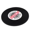 Existing mould with printing logo creative vinyl record soft PVC rubber coaster