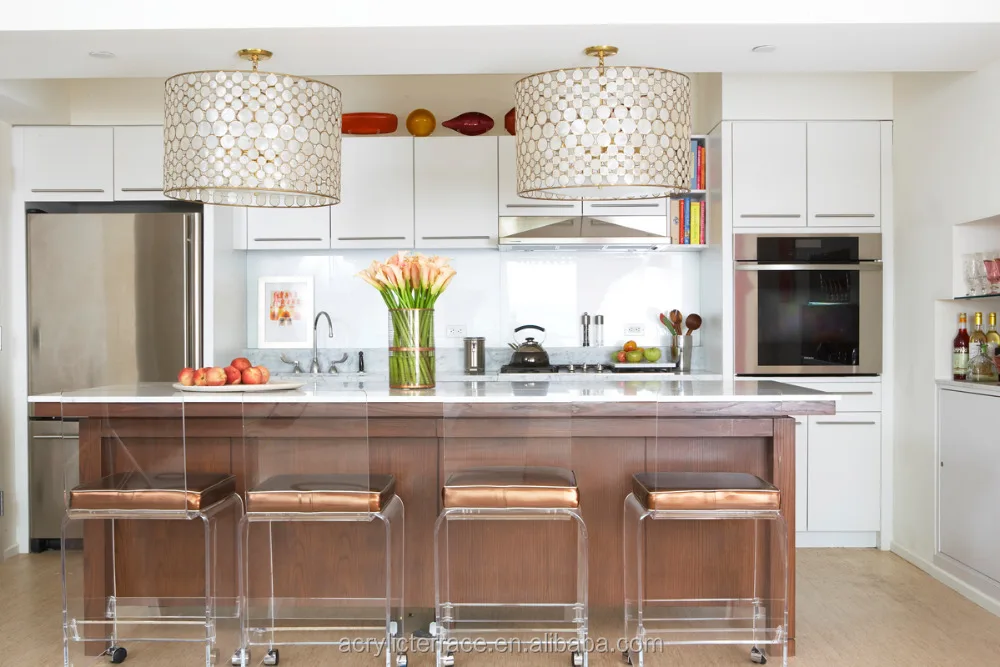 lucite bar stools with cushion