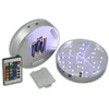 Christmas Party Favor 24 Keys IR Remote 16 Static Colors 6INCH Round Vase LED Light Base for Craft Centerpieces On-Off Button