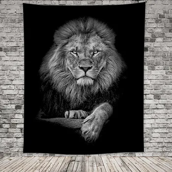 Living Room Decor Home Decoration Lion Tiger Cat Painting Animal Wall Hanging Gobelin Polyester Tapestry Buy Animal Tapestry Wall Hanging Tapestry