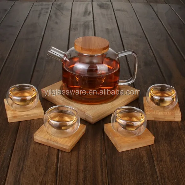 Wholesale Price 50ml Mini Double Wall Glass Tea Cup Double Wall Glass