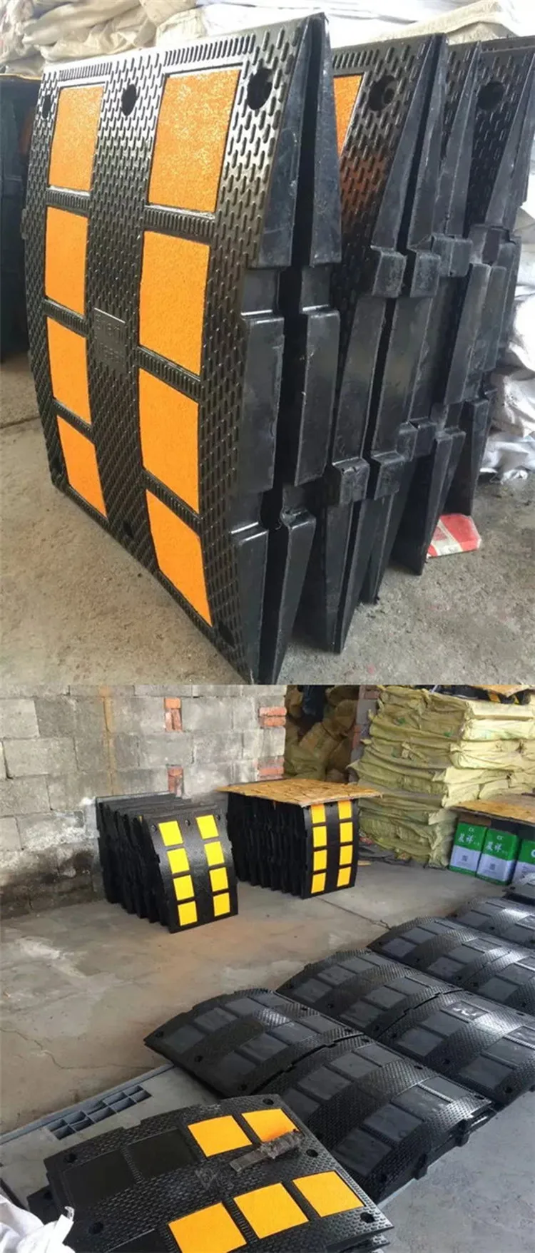 manufacturer 900*500*50mm rubber speed breaker bump hump