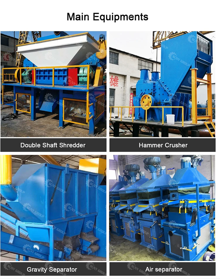 Copper And Aluminum Radiator Recycling Separation Machine