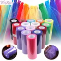 FENGRISE Baby Shower 15cm 25yds Tulle Roll Bridal Party Wedding Decoration Spool Tutu Birthday Gift Wrap