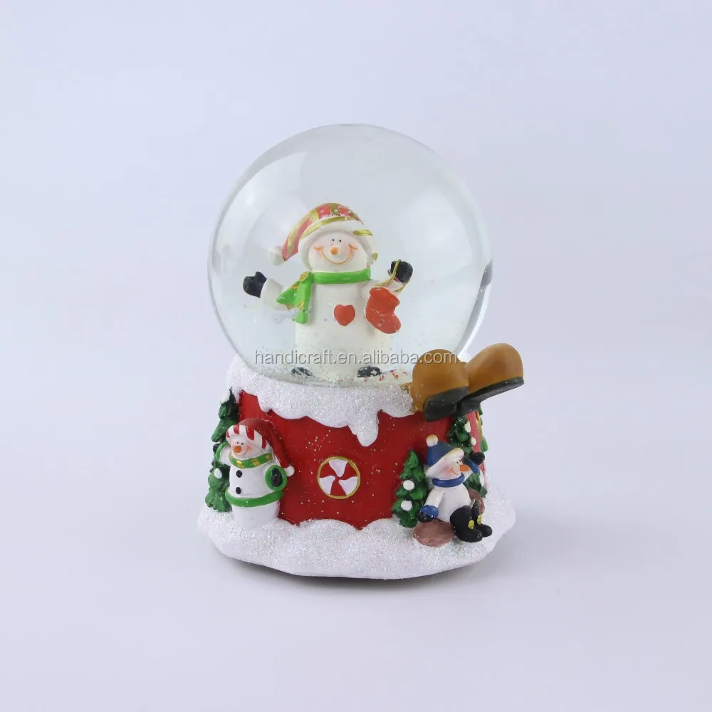 2018 100mm Christmas Snowman And Tree Musical Water Globe For Gift ...