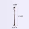 Solar Powered Decorative outdoor led antique garden lamp light post