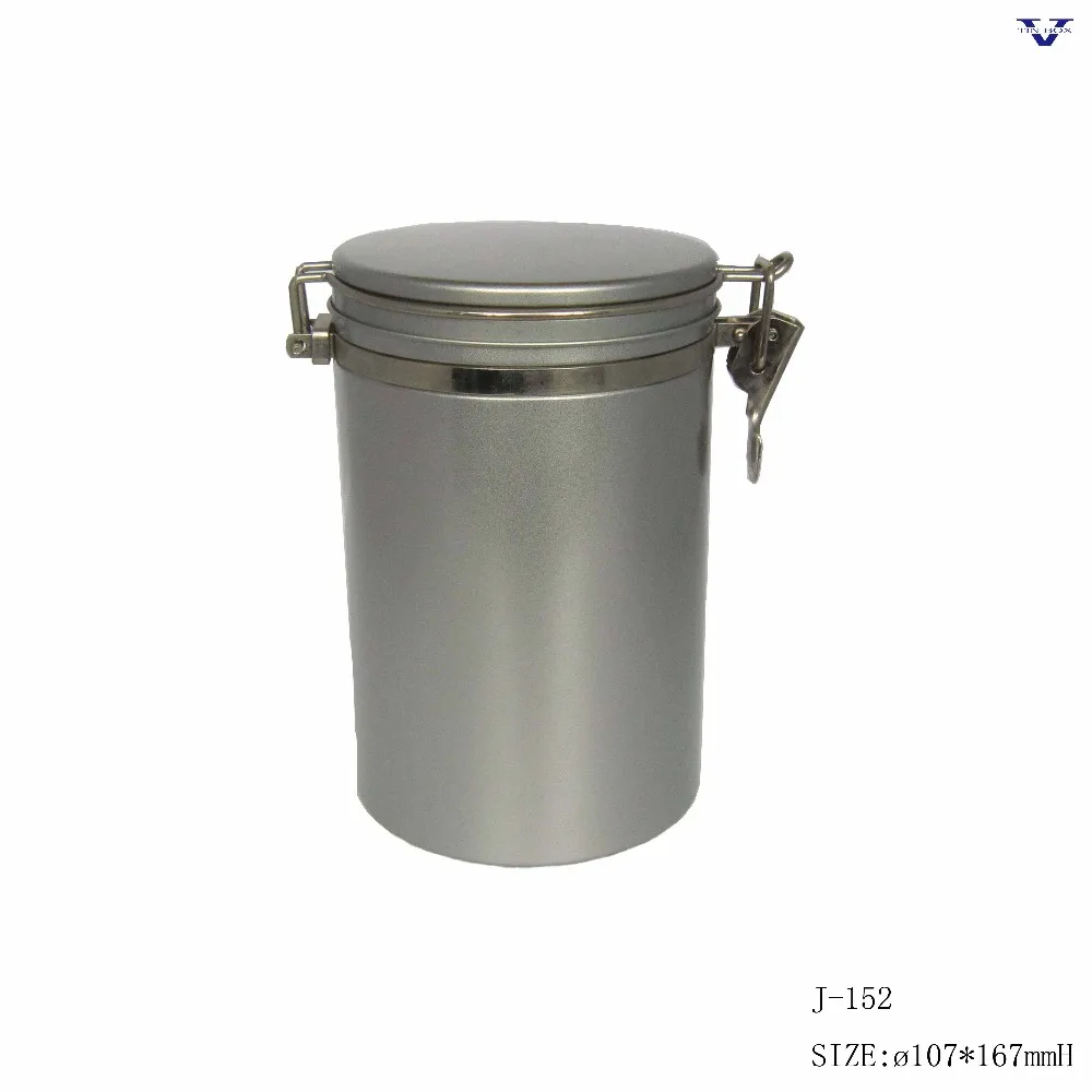 New Products Silver Round Tin Can With Lock - Buy Tin Can,Tin Box,Tin ...