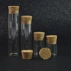 15ml Clear Mini Small Cork Stopper Glass Vial Jars Containers Bottles