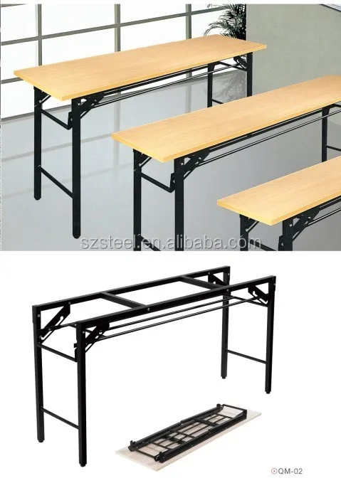 Mdf Or Plastic Folding Desk Used School Furniture Folding Desk For