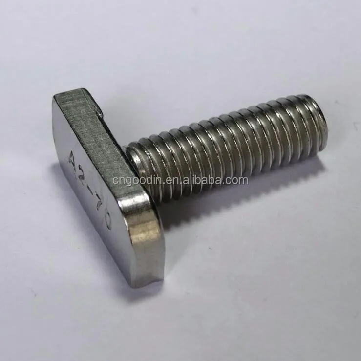 
DIFFERENT SIZES OF GALVANIZED T HEAD SLOT BOLT/DIN186 T BOLT 