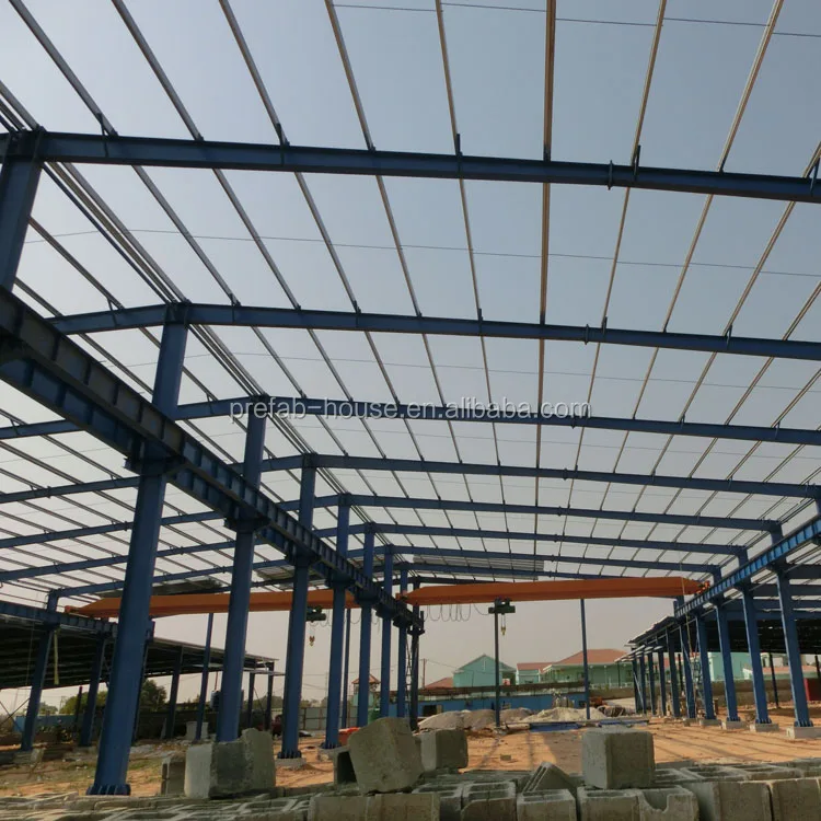5m high portal frame warehouse in china, portal frame buildings