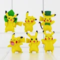 6Pcs Lot Cute Cartoon Poke Pikachu Mini Action Figures Doll Collections Toys Gifts For Children Free