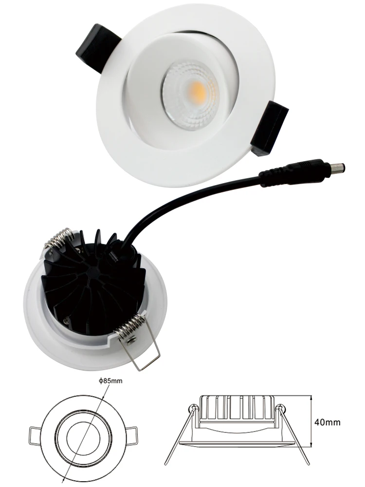 2.5 Inch LED Ceiling Light 5W mounted downlight 7W COB slim downlight