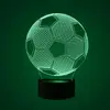 3D Football Lamp 7 Color Change Powered by USB or Batteries Breathing light with Smart Touch Button Desk Table Night Light