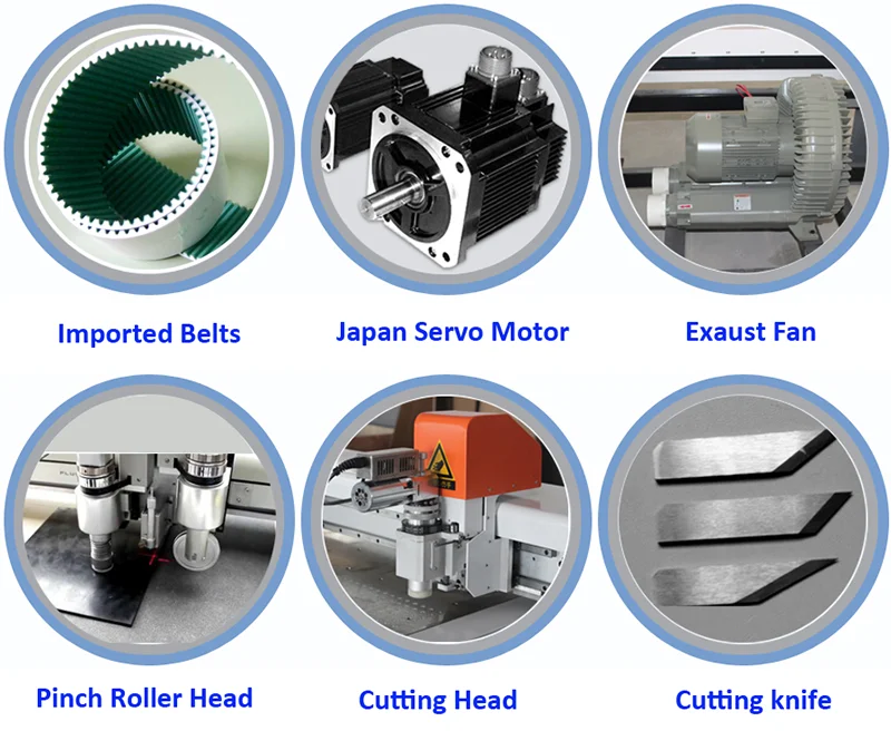Computer Controlled Cnc Oscillating Knife Cutting Machine For Leather