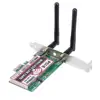 Factory 300Mbps Express PCI-E Dual-Band 802.11a/b/g/n Wireless Wifi PCI-E Card For MAC Desktop Laptop