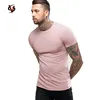 Bulk Blank mens t shirt, white pink sleeve high quality t-shirt for adult,promotional tshirt made in guangzhou