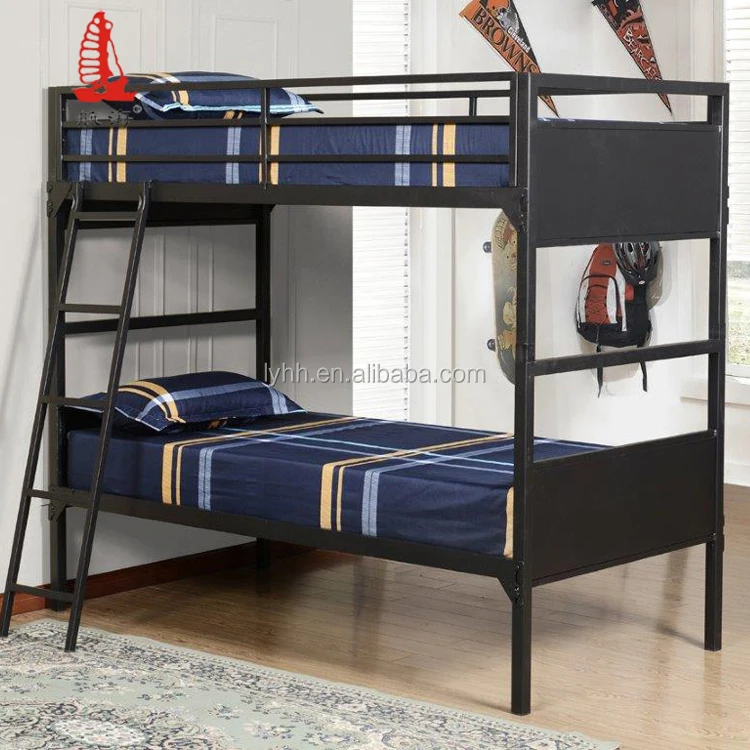 Dormitory Furniture Steel Bunk Bed Frames Durable Metal Student