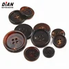 Factory Price Custom brand logo women men garment suit blazer coat jacket designer real horn button for sale